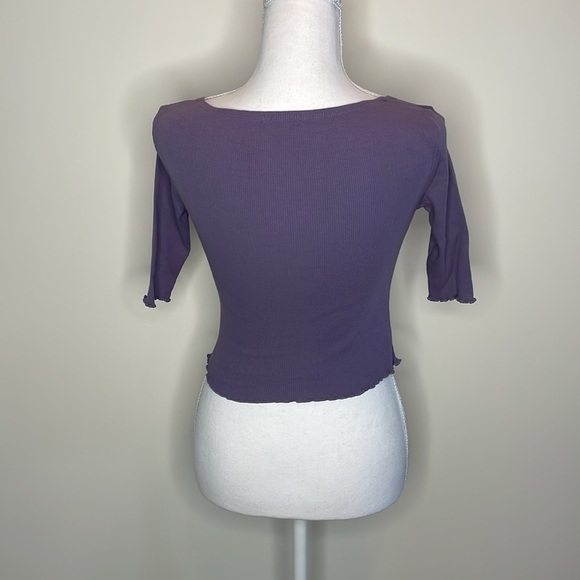 Wild Fable Women's Light Purple Ribbed Solid Top. EUC. Festival. XS - Picture 4 of 8